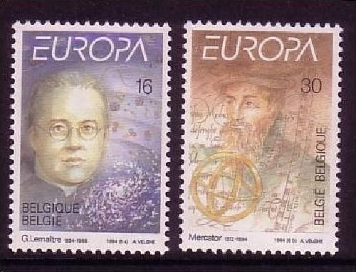 BELGIEN MI-NR. 2607-2608 POSTFRISCH(MINT) EUROPA 1994 ENTDECKUNGEN und ERFINDUNGEN GERHARD MERCATOR
