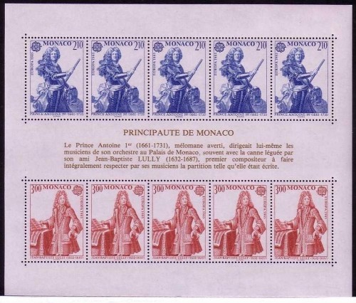 MONACO BLOCK 28 POSTFRISCH(MINT) EUROPA 1985 JAHR DER MUSIK