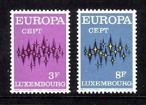 LUXEMBURG MI-NR. 846-847 POSTFRISCH(MINT) EUROPA 1972 STERNE