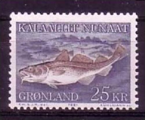 GRÖNLAND MI-NR. 129 POSTFRISCH(MINT) MEERESTIERE 1981 DORSCH