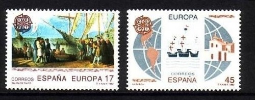 SPANIEN MI-NR. 3064-3065 POSTFRISCH(MINT) EUROPA 1992 ENTDECKUNG AMERIKAS COLUMBUS SCHIFFE