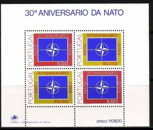 PORTUGAL BLOCK 26 POSTFRISCH(MINT) 30 JAHRE NATO 1979