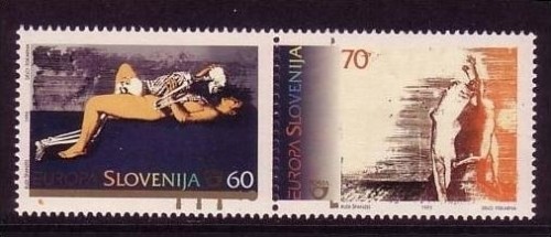 SLOWENIEN MI-NR. 110-111 POSTFRISCH(MINT) EUROPA 1995 FRIEDEN und FREIHEIT GRAPHIKEN