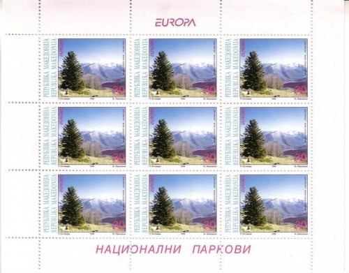 MAKEDONIEN MI-NR. 162-163 POSTFRISCH(MINT) KLEINBOGENSATZ EUROPA 1999 NATUR- und NATIONALPARKS