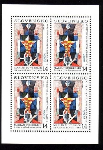SLOWAKEI MI-NR. 174 POSTFRISCH(MINT) KLEINBOGEN EUROPA 1993 ZEITGENÖSSISCHE KUNST