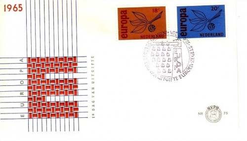 NIEDERLANDE MI-NR. 848-849 FDC CEPT 1965 ZWEIG