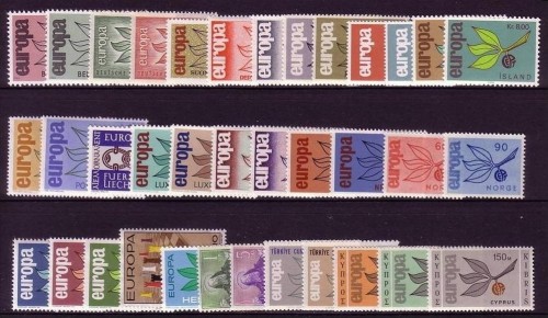 EUROPA CEPT JAHRGANG 1965 POSTFRISCH(MINT) 36 Werte ZWEIG
