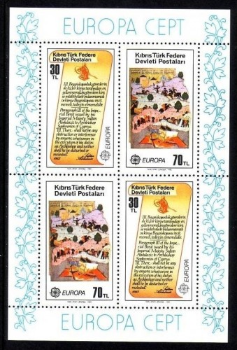 TÜRKISCH ZYPERN BLOCK 3 POSTFRISCH(MINT) EUROPA CEPT 1982 - HISTORISCHE EREIGNISSE