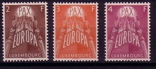 LUXEMBOURG MI-NR. 572-574 POSTFRISCH(MINT) EUROPA CEPT 1957