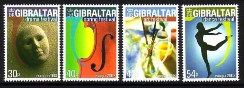GIBRALTAR MI-NR. 1032-1035 POSTFRISCH(MINT) EUROPA 2003 PLAKATKUNST