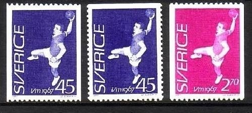 SCHWEDEN MI-NR. 568-569 C + 568 Do POSTFRISCH(MINT) HANDBALL WM 1967