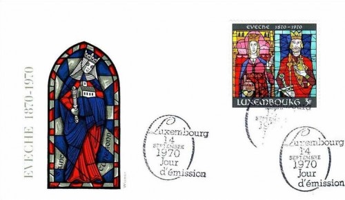 LUXEMBOURG MI-NR. 810 FDC 100 JAHRE BISTUM LUXEMBURG