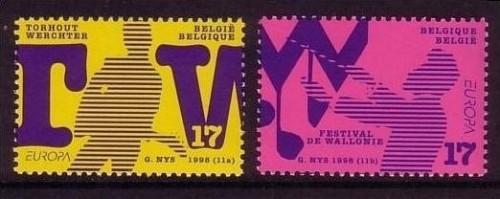 BELGIEN MI-NR. 2810-2811 POSTFRISCH(MINT) EUROPA 1998 FESTE und FEIERTAGE