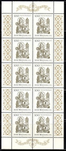 DEUTSCHLAND MI-NR. 1762 POSTFRISCH(MINT) KLEINBOGEN BISCHOF WOLFGANG 1994