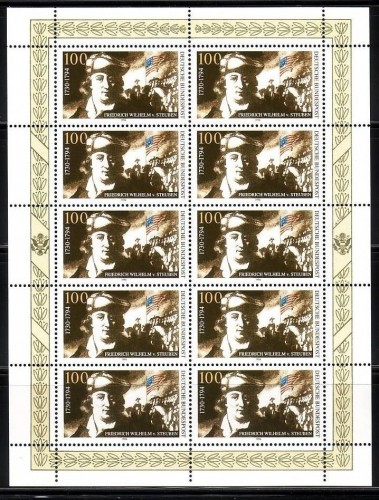 DEUTSCHLAND MI-NR. 1766 POSTFRISCH(MINT) KLEINBOGEN FRIEDRICH WILHELM VON STEUBEN