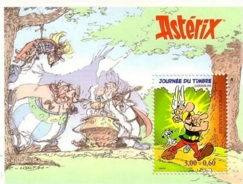 Frankreich Briefmarke Asterix 1999 Block 19 postfrisch