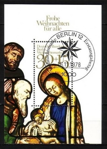 BERLIN BLOCK 7 GESTEMPELT(USED) WEIHNACHTEN 1978
