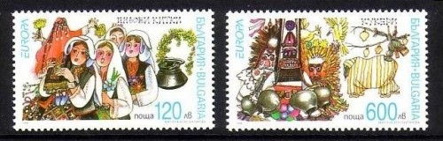 BULGARIEN MI-NR. 4332-4333 POSTFRISCH(MINT) EUROPA 1998 - FESTE und FEIERTAGE