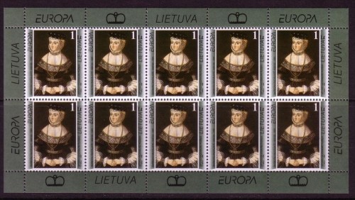LITAUEN MI-NR. 608 POSTFRISCH(MINT) KLEINBOGEN EUROPA 1996 BERÜHMTE FRAUEN
