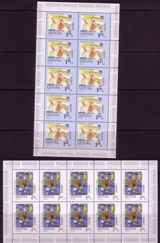 LITAUEN MI-NR. 636-637 POSTFRISCH(MINT) KLEINBOGENSATZ EUROPA 1997 SAGEN UND LEGENDEN