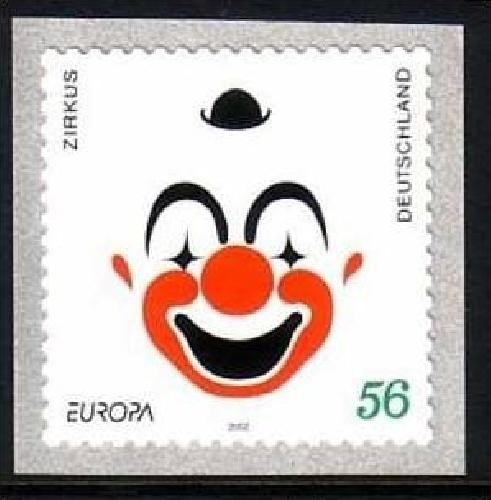 DEUTSCHLAND MI-NR. 2272 POSTFRISCH EUROPA 2002 ZIRKUS CLOWN SELBSTKLEBEND