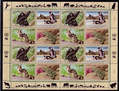 UNO WIEN MI-NR. 357-360 POSTFRISCH(MINT) KLEINBOGEN GEFÄRDETE ARTEN (X) PINGUIN KRÖTE SIAMANG