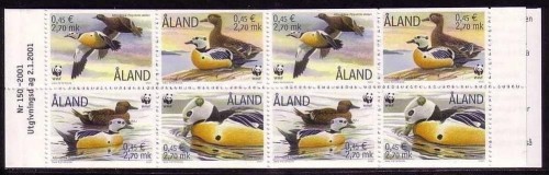 ALAND MH 9 POSTFRISCH(MINT) WWF 2001 SCHECKENTE