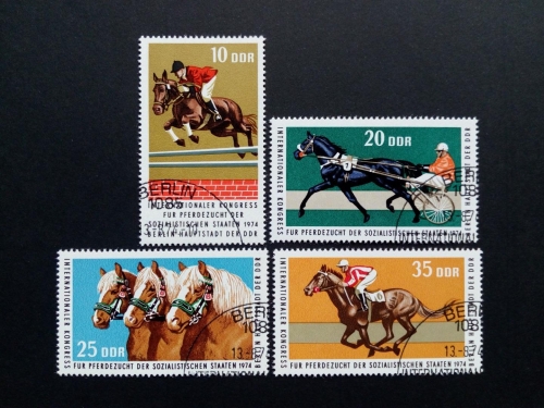 DDR MI-NR. 1969-1972 GESTEMPELT(USED) PFERDEZUCHT KONGRESS HAFLINGER 1974