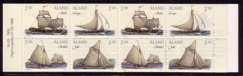 ALAND MH 3 POSTFRISCH(MINT) SEGELBOOTE DER SCHÄREN 1995