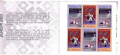 MOLDAWIEN MH 7 MIT 3 x MI-NR. 463-464 POSTFRISCH(MINT) EUROPA 2003 PLAKATKUNST