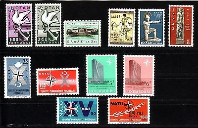 NATO AUSGABE 1960-1967 POSTFRISCH(MINT) NATO ANLÄSSE