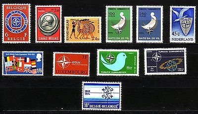 NATO AUSGABE 1969-1974 POSTFRISCH(MINT) 20 JAHRE NATO UND WEITERE ANLÄSSE