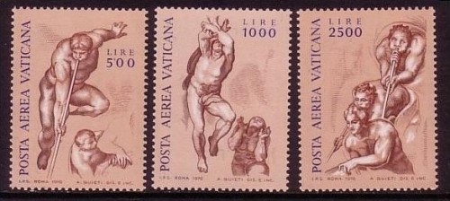 VATIKAN MI-NR. 675-677 POSTFRISCH(MINT) FRESKEN - POSAUNENENGEL