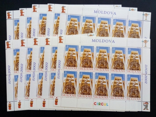 MOLDAWIEN 10 x KLEINBOGEN EUROPA 2002 ZIRKUS MI-NR. 429 POSTFRISCH (MINT)