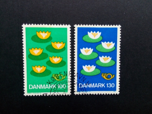 DÄNEMARK MI-NR. 635-636 GESTEMPELT NORDEN 1977 - UMWELTSCHUTZ