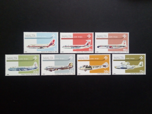 Malta MI-NR. 697-703 postfrisch Flugverkehr von und nach Malta 1984