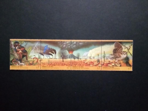UNO WIEN MI-NR. 156-159 POSTFRISCH KLIMAVERÄNDERUNG 1993 EULE AFFE VÖGEL