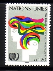 UNO GENF MI-NR. 126 POSTFRISCH(MINT) JAHR DER JUGEND 1984