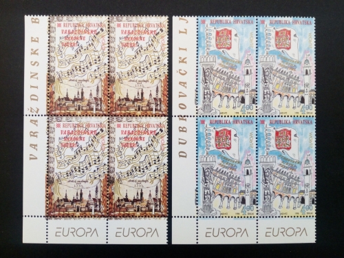 KROATIEN MI-NR. 447-448 POSTFRISCH(MINT) 4er BLOCK EUROPA 1998 FESTE und FEIERTAGE