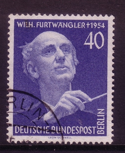 BERLIN MI-NR. 128 GESTEMPELT(USED) WILHELM FURTWÄNGLER KOMPONIST UND DIRIGENT