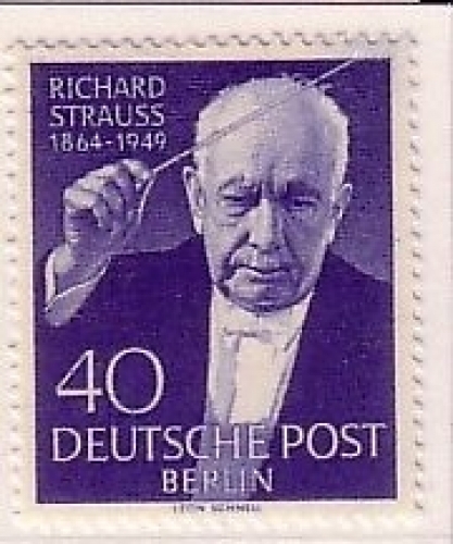 BERLIN MI-NR. 124 POSTFRISCH(MINT) RICHARD STRAUSS KOMPONIST UND DIRIGENT