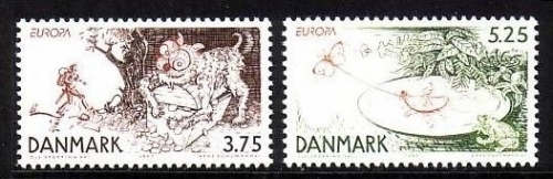 DÄNEMARK MI-NR. 1162-1163 POSTFRISCH EUROPA 1997 SAGEN und LEGENDEN