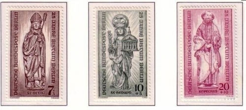 BERLIN MI-NR. 132-134 POSTFRISCH(MINT) BISTUM BERLIN 1955