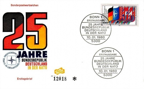 DEUTSCHLAND MI-NR. 1034 FDC(FIDACOS) NATO 1980