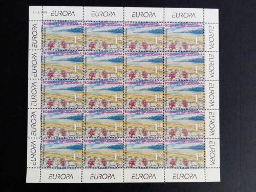 BOSNIEN-HERZEGOWINA (MOSTAR) MI-NR. 51 POSTFRISCH(MINT) KLEINBOGEN EUROPA 1999 NATURPARK BLIDINJE