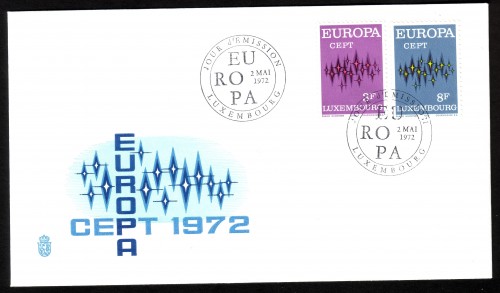 LUXEMBOURG MI-NR. 846-847 FDC EUROPA CEPT 1972