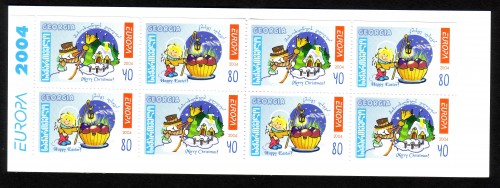 GEORGIEN MI-NR. 456-457 Do Du POSTFRISCH(MINT) EUROPA 2004 WEIHNACHTEN OSTERN