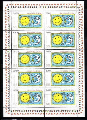 DEUTSCHLAND MI-NR. 2662 POSTFRISCH(MINT) KLEINBOGEN EUROPA 2008 BRIEFESCHREIBEN - JAMES RIZZI