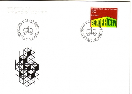 LIECHTENSTEIN MI-NR. 507 FDC CEPT 1969