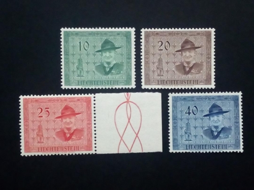 LIECHTENSTEIN MI-NR. 315-318 POSTFRISCH(MINT) 14. PFADFINDERKONFERENZ VADUZ 1953